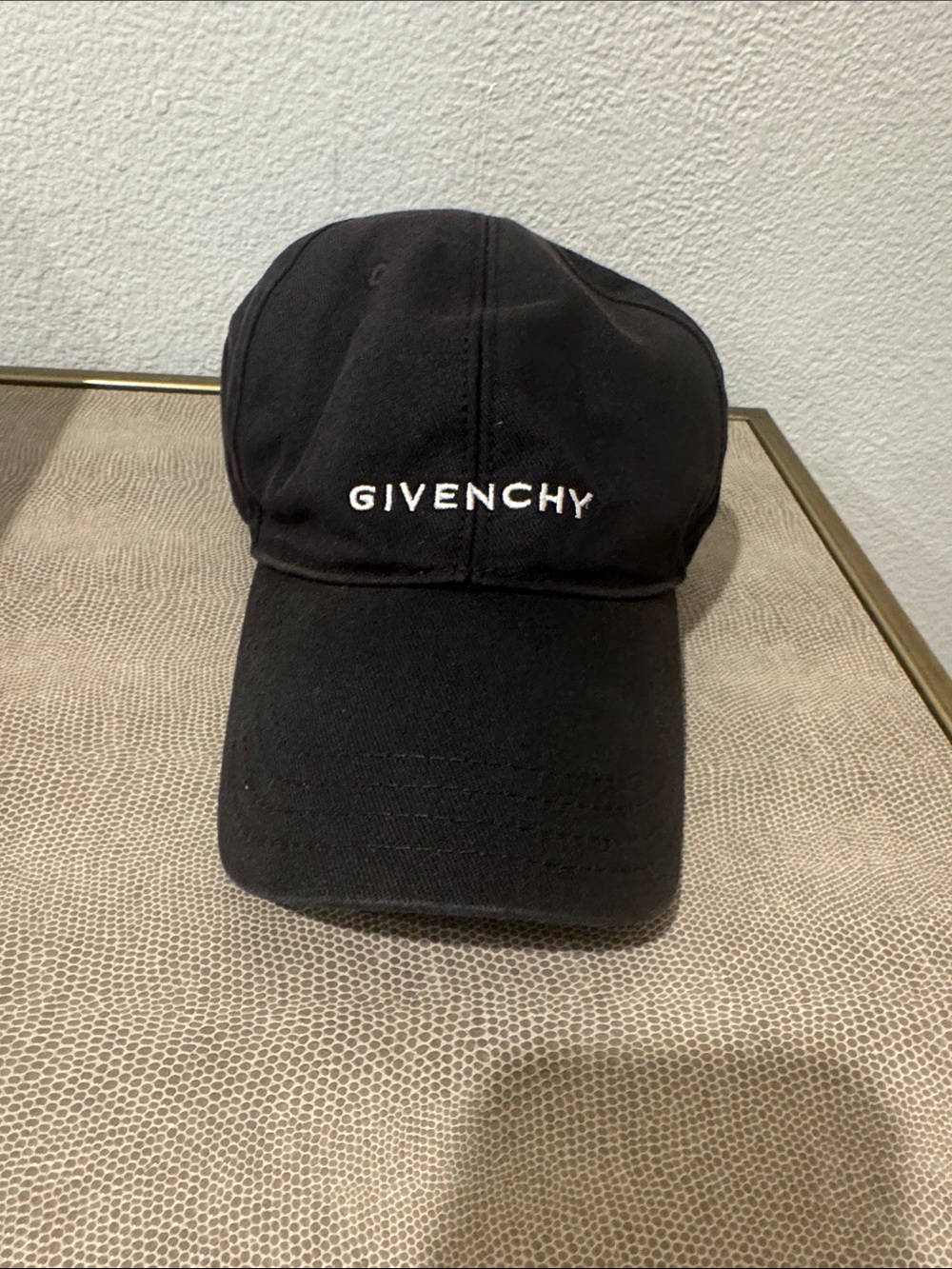 Givenchy Black Logo Cotton Baseball Cap